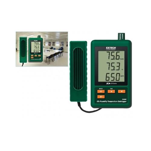 Registrador de dados de CO2 umidade temperatura Extech modelo SD-800